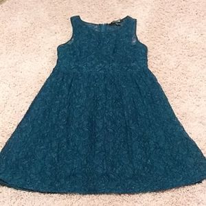 Forever 21 Lace Overlay Dress size Large